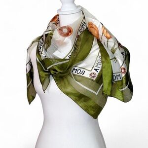 Vintage Roma Italian Tulip Scarf
